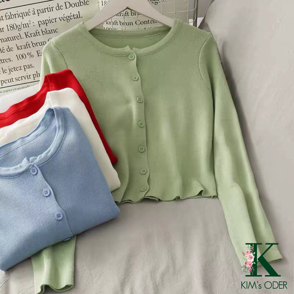 Áo len nhẹ kiểu Hàn Quốc dài tay đủ màu xinh hot hit (hàng khách đặt)