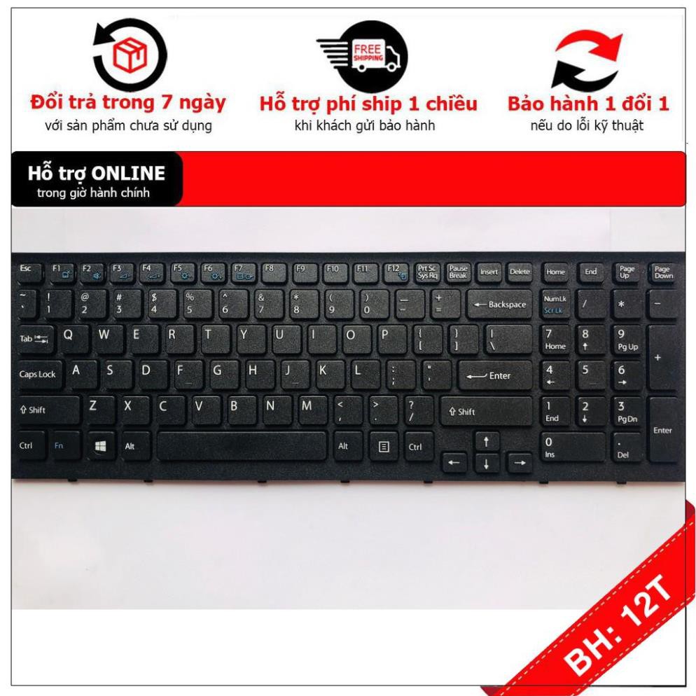 [BH12TH] Bàn Phím Laptop SONY VPC-EH VPCEH Series PCG-71811M PCG-71911L Đen Hàng Mới 100% Bảo Hành 12 Tháng Toàn Quốc