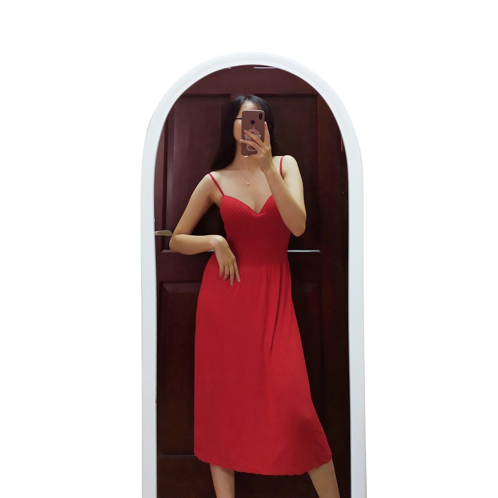 ĐẦM THUN HAI DÂY KÈM MÚT NGỰC