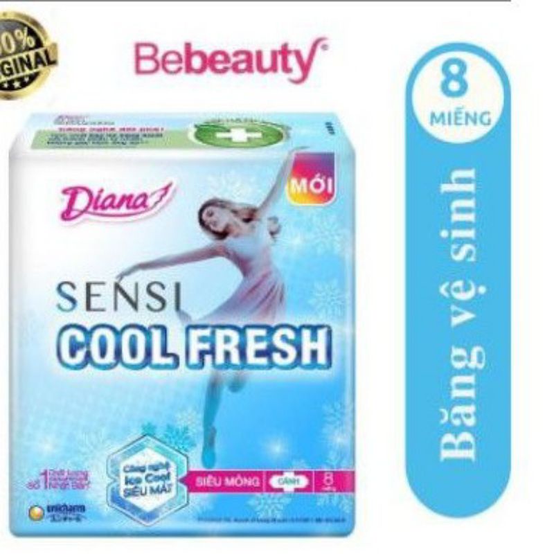 Băng vệ sinh Dianna siêu thấm giầy ,mỏng,hành ngày ,chà xanh