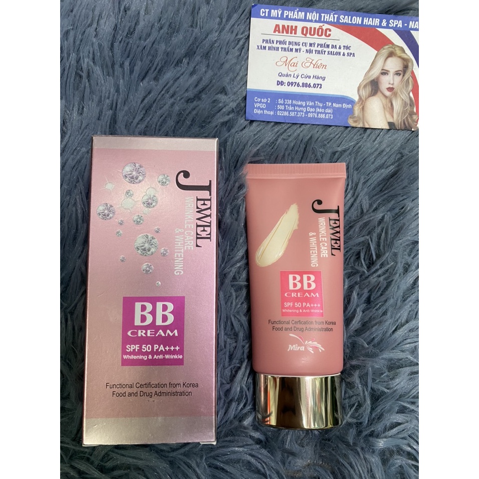 kem nền BB mira jewel wrinkle care & whitening 40G