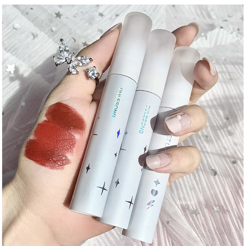 [Hàng mới về] Son kem lì mềm mịn như nhung chống thấm nước lâu trôi