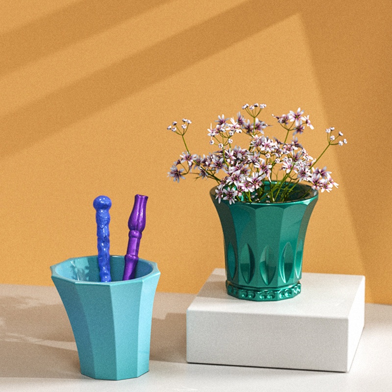 Bộ Khuôn Silicone Làm Giá Đỡ Cọ Trang Điểm DIY Tiện Lợi