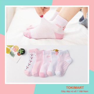 [Combo 5 đôi] tất cho bé, tất trẻ em thông hơi từ 0-9 tuổi