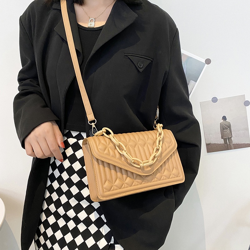 Túi Đeo Chéo Dây Xích Thời Trang Đơn Giản Phong Cách retro