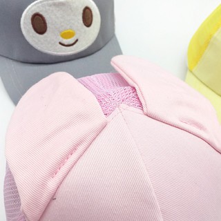 Nón cotton mặt mèo cho bé.