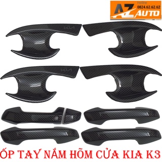 Bộ ốp tay nắm, hõm cửa xe KIA K3 2022 -2023mạ Crom(hàng cao cấp)