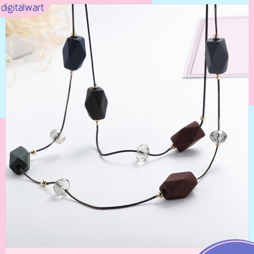 Dây Chuyền Dài 2 Lớp Đính Hạt Thời Trang