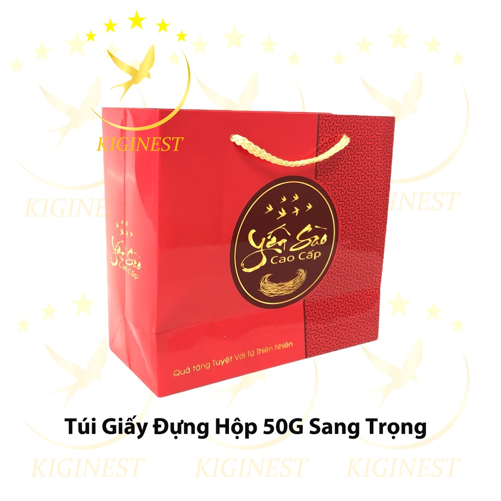 TÚI GIẤY ĐỰNG HỘP YẾN SÀO 50G ĐẸP, SANG TRỌNG