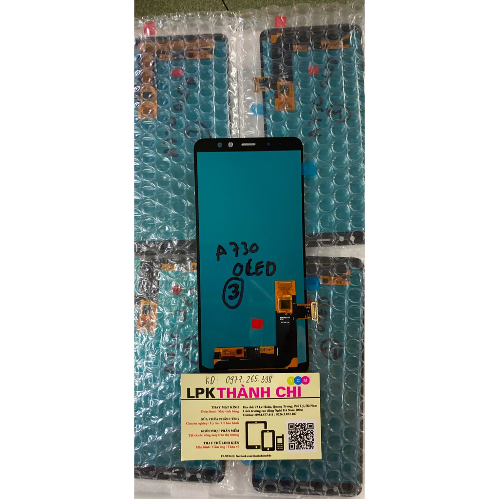 Samsung Galaxy A8 Plus 2018 / SM-A730F -  Màn Hình Nguyên Bộ OLED 2 IC, Màu Đen