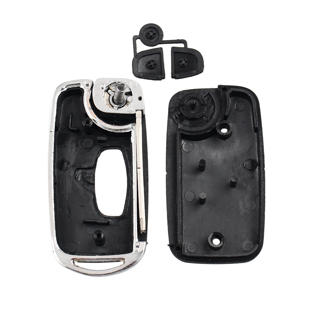 Vỏ chìa khóa điều khiển từ xa gập được sửa đổi cho mitsubishi grandis outlander với lưỡi trống chưa cắt