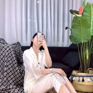 Đồ bộ piyama satin lụa