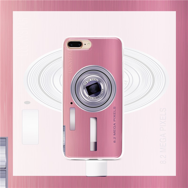 Ốp Điện Thoại Mềm Hình Máy Ảnh Màu Hồng Dễ Thương As94 Cho Oppo F11 Pro F9 F7 F5 Youth F1S F3 K3