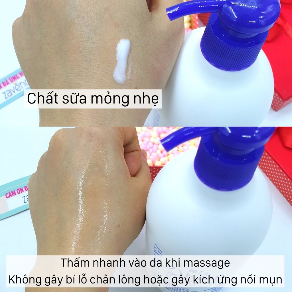 Kem dưỡng ẩm HATOMUGI The Body Milk sữa dưỡng thể toàn thân ban đêm 400ML- ZAVENCI Official