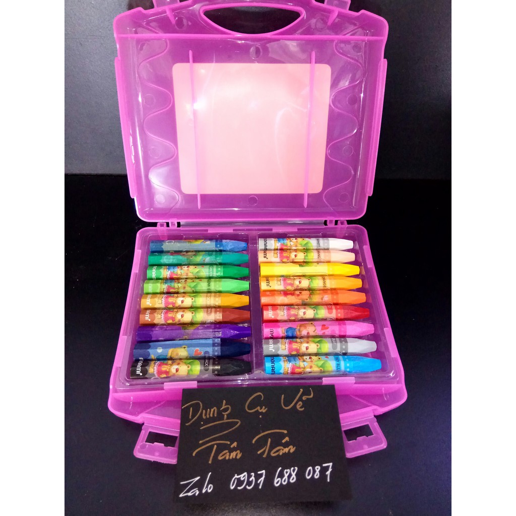 [ TÂM TÂM ]-SÁP DẦU MONAMI 18 MÀU, OIL PASTELS MONAMI 18-