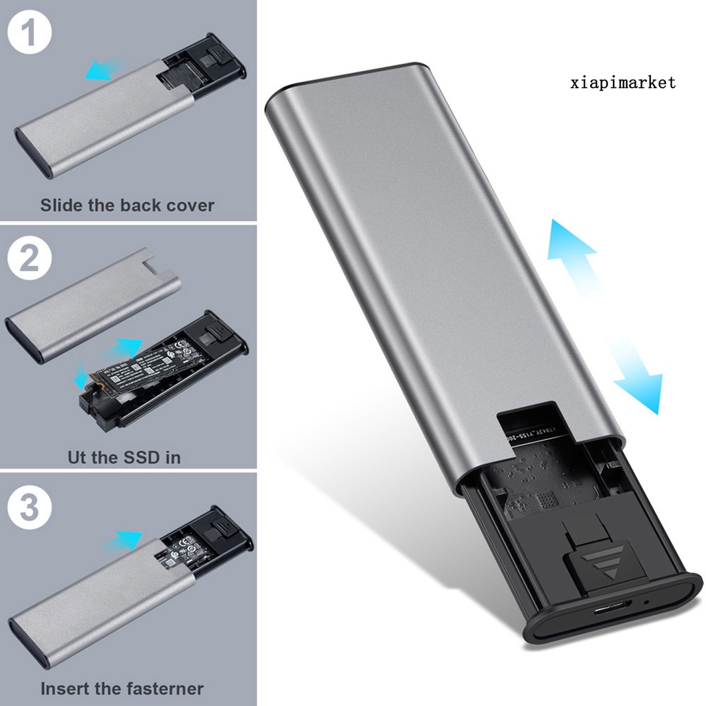 MAT_M.2 NGFF to USB 3.0 SSD Mobile Hard Disk Box Adapter External Enclosure Case