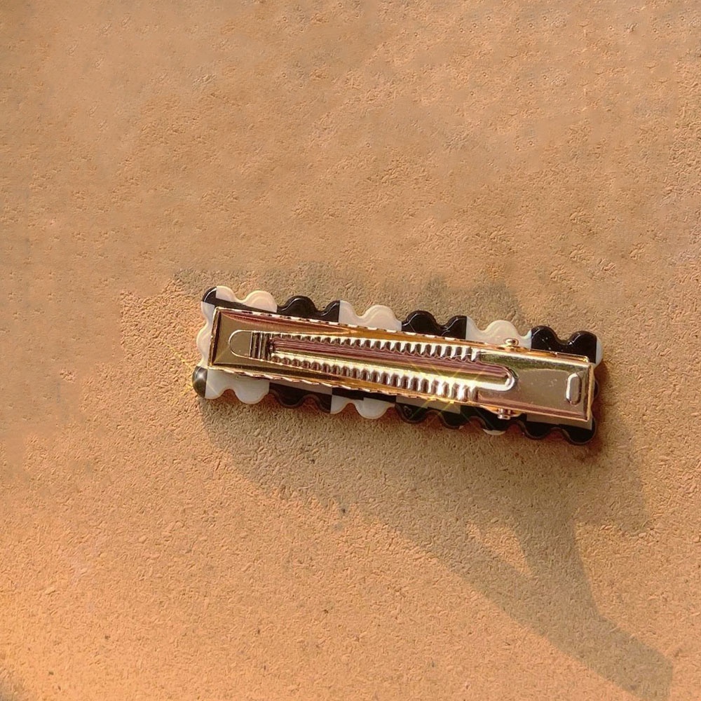 Kẹp tóc họa tiết kẻ caro phong cách thanh lịch thời trang cho nữ