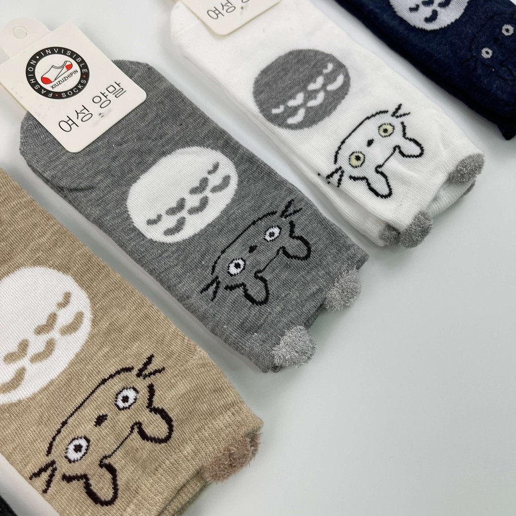 [Set 5 Đôi] Tất Nữ Cổ Ngắn Tai Gấu Phong Cách Hàn Quốc, Vớ Nữ Cổ Thấp Dễ Thương Nhiều Màu - LISU-TAIGAU-01