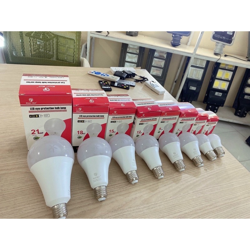 🌼🌺🌸 Đèn led bulb tròn điện 220V chính hãng Mayor Wolf 🌼🌺🌸