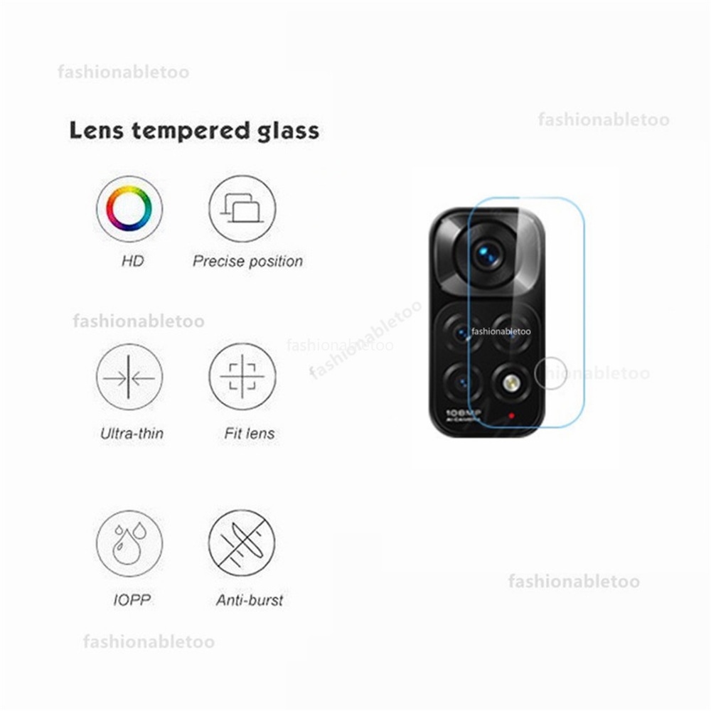 Kính Cường Lực 2 Trong 1 Bảo Vệ Ống Kính Máy Ảnh Cho Xiaomi Redmi Note 11 11s Note11 Pro + 5G Gobal