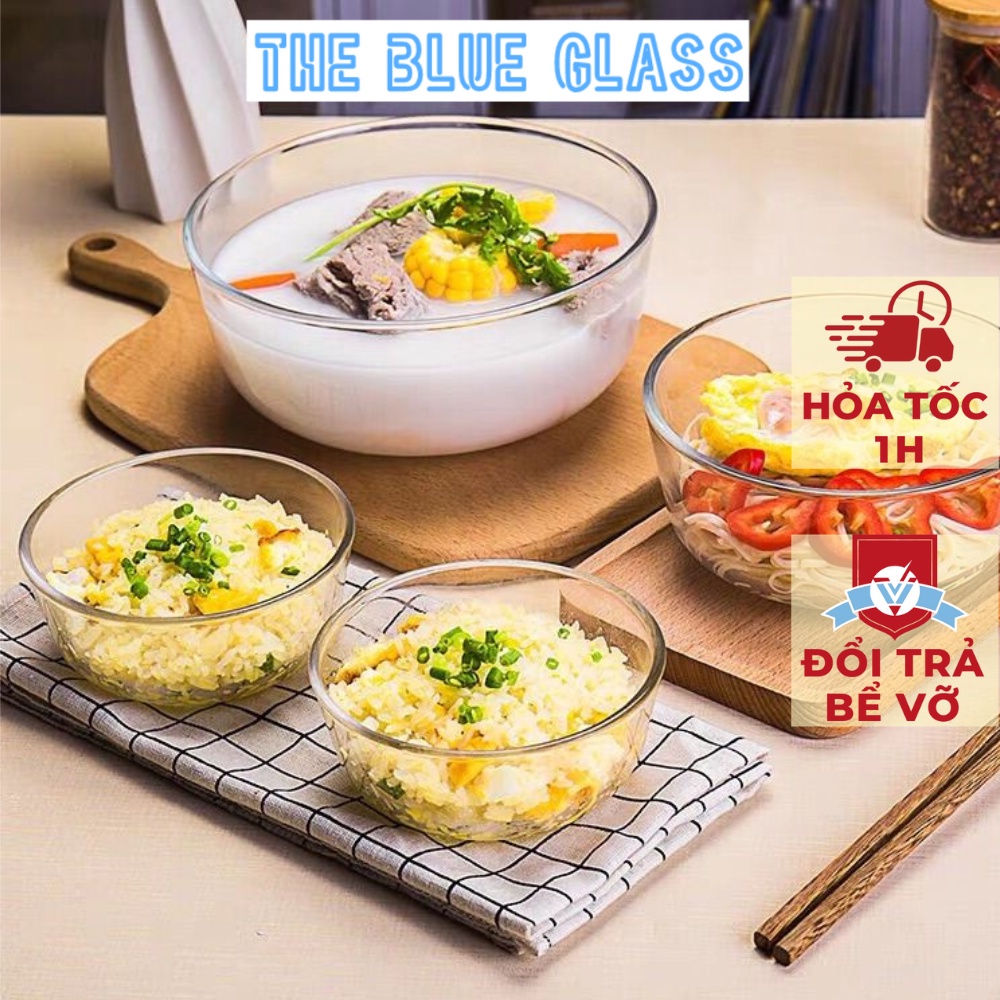Bát Thủy Tinh Cao Cấp Ocean, Bát Ăn Cơm Chính Hãng Chất Lượng Cao, Tô Canh Sâu Lòng Nhiều Kich Cỡ- 0723/0724/0725
