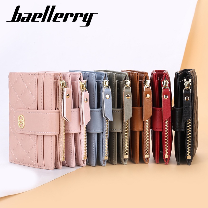 (giá bán buôn) Baellerry phong cách hàn quốc ví nữ nhỏ với nhiều khe cắm thẻ
