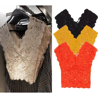 ÁO REN ZARA CỔ V SIÊU HOT (ảnh thật)