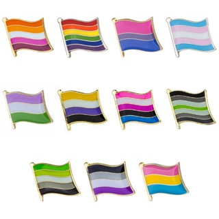 Ghim cài áo cờ tự hào LGBT pride flag enamel badge pin