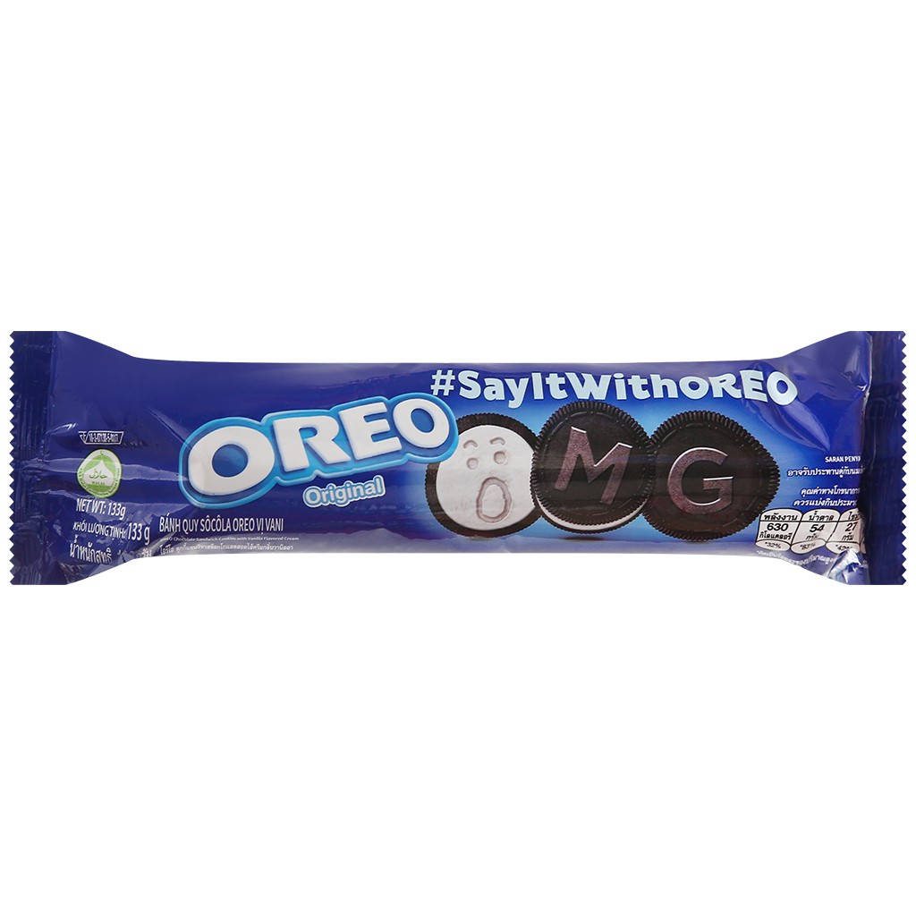 Bánh quy nhân kem Oreo nhiều vị gói 66g 133g