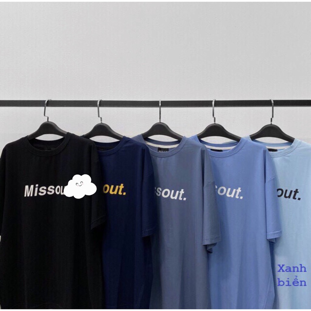 Áo Thun MISS.OUT. IN CHỮ Ulzzang Unisex 1hitshop | BigBuy360 - bigbuy360.vn