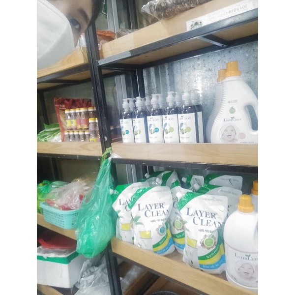 Nước rửa chén bát hữu cơ Layer Clean hương quả Quýt 2L chiết xuất 100% từ thực vật