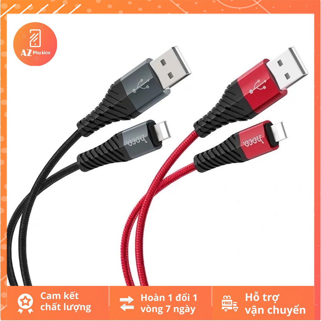 Cáp Sạc Nhanh iPhone Samsung Android Hoco X38 Lightning 5V-2.4A
