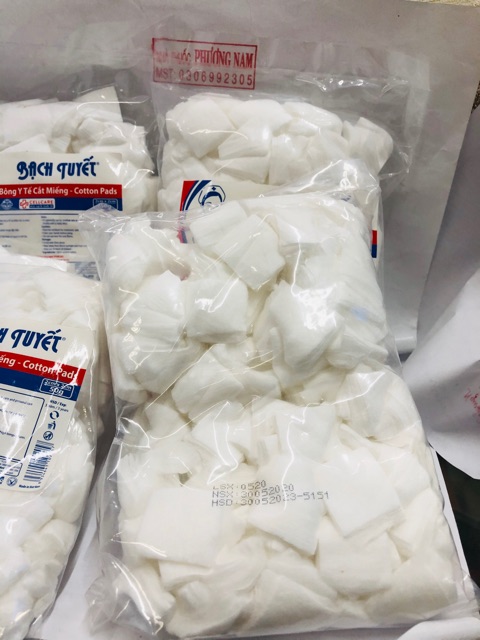 Bông BẠCH TUYẾT cắt miếng nhỏ gói 50g