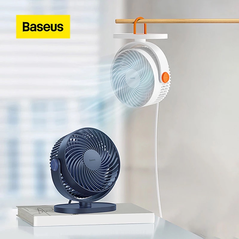 Quạt để bàn mini Baseus Serenity Desktop công suất 5W 4 cánh quạt với 3 cấp độ gió