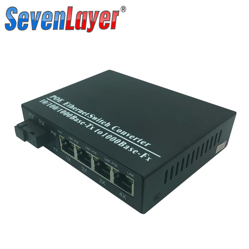 Đầu Nối POE 5 Cổng POE 1 SC 4 RJ45 Sang 4 10 / 100 / 1000M