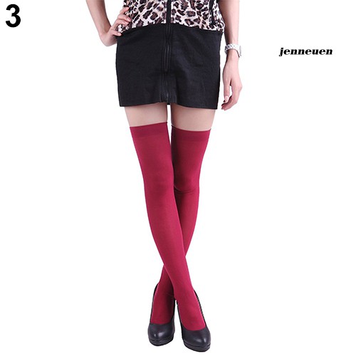 Vớ Dài Qua Gối Màu Trơn Gợi Cảm Cho Nữ