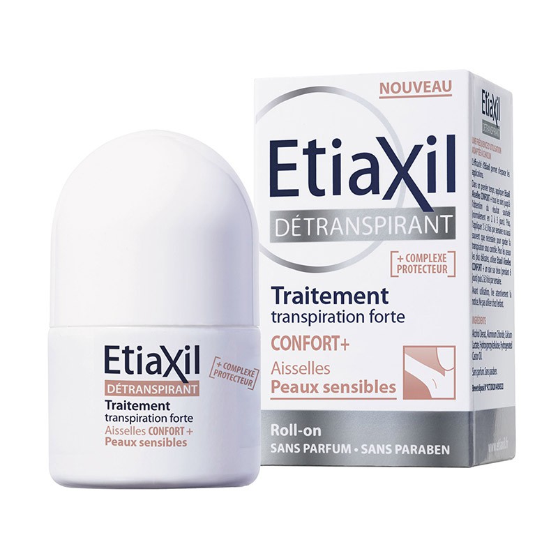 Lăn Khử Mùi Etiaxil Confort+ Peaux Sensibles Ngăn Mồ Hôi, Hôi Nách 15ml Dành Cho Da Đặc Biệt Nhạy Cảm (Nâu)