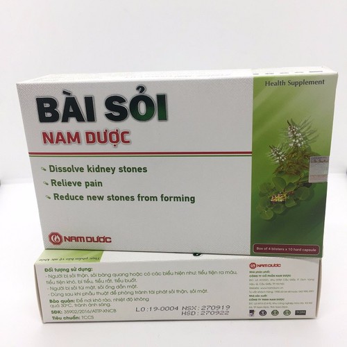 Bài sỏi Nam Dược – Giúp lợi tiểu bài sỏi