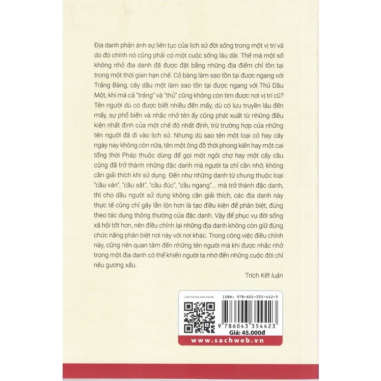 Sách - Lược Khảo Nguồn Gốc Địa Danh Nam Bộ
