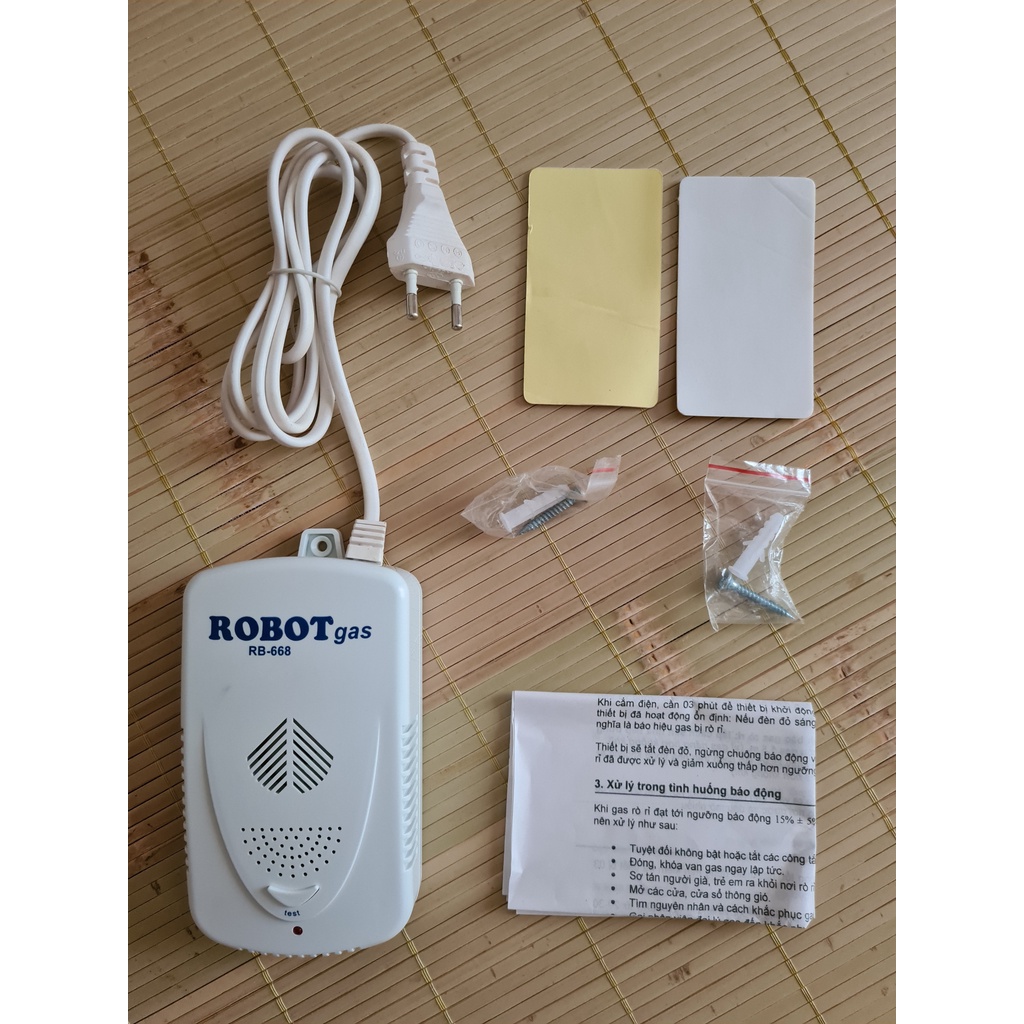 Thiết bị báo động cảnh báo rò rỉ khí gas Robot RB-668 - Tuấn Phượng Familly Shop