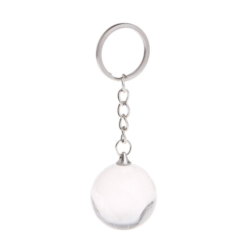 QQ Móc Khóa Mặt Quả Địa Cầu Pha Lê 3D Sáng Tạo