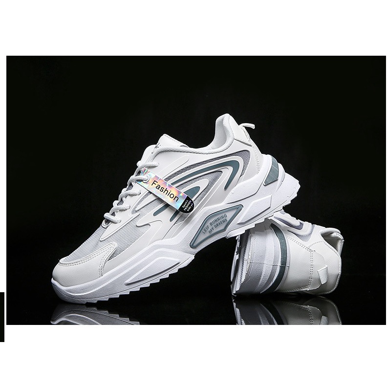 [ KÈM VIDEO ] Giày Thể Thao Nam ,sneaker nam Kiểu Dáng Hàn Quôc ,màu trắng A025K8