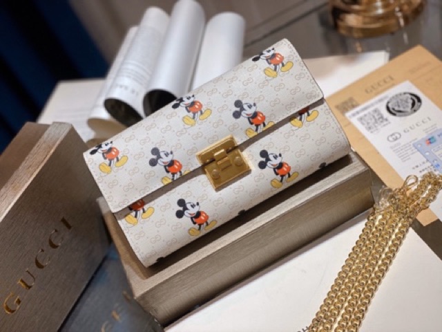 Túi Clutch nữ guc ci mickey hàng đẹp (chat trước check size)