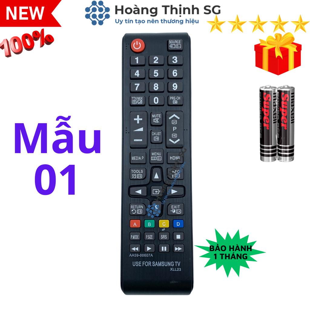 Remote điều khiển tivi Samsung 00607A, điều khiển TV Samsung các dòng tivi SMART /LED/ LCD - Tặng kèm pin