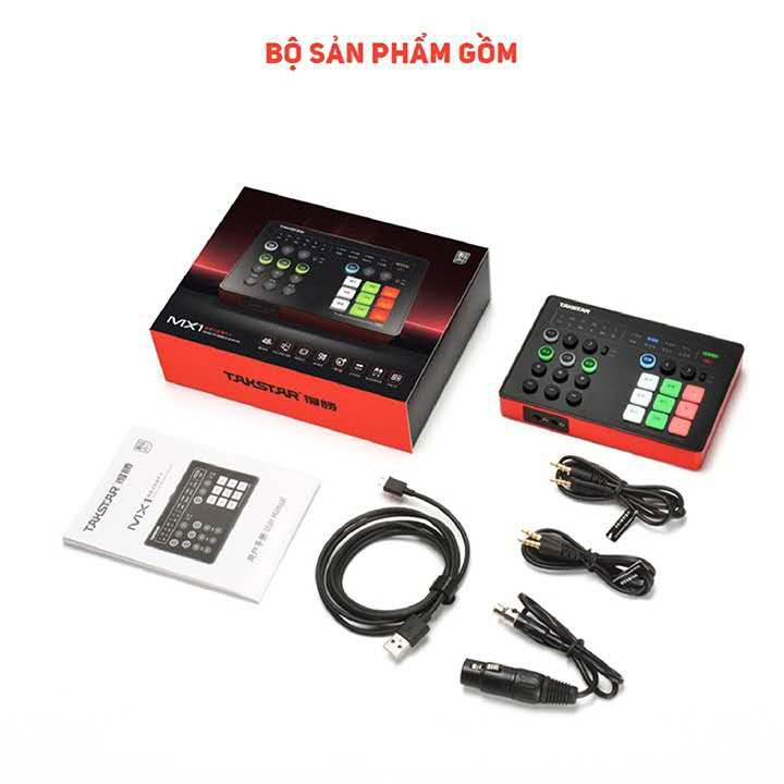 BỘ COMBO thu âm TAKSTAR, tặng đèn livestream,Sourd card SC M1, micro PC K600, tai nghe kiểm âm TS2260, BẢO HÀNH 12 THÁNG