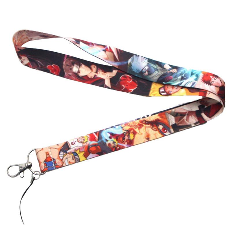 Dây đeo điện thoại in hoạt hình Naruto độc đáo dễ thương có khóa kim loại