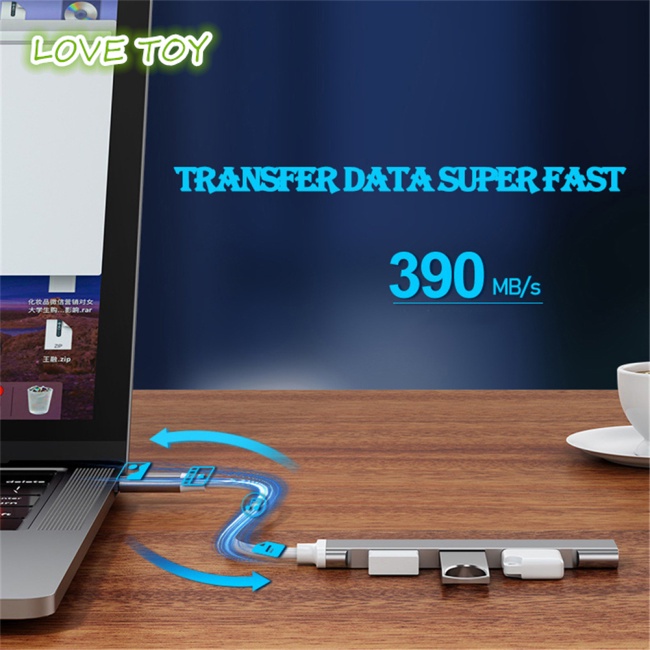 Bộ Chia 4 Cổng Usb 3.0 Type c 5gbps Đa Cổng Usb 3.0 2.0 Tốc Độ Cao Cho Máy Tính