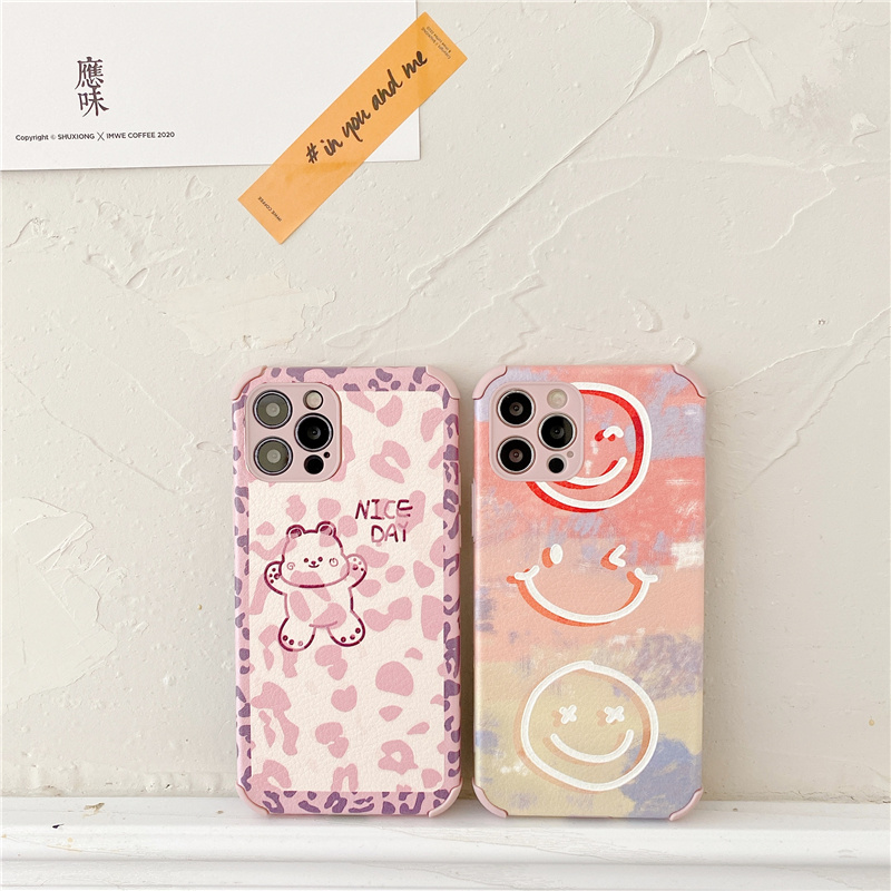 Ốp Điện Thoại Nhựa Mềm In Hình Gấu Cho Iphone 12 Mini Pro Max 11 7 8 Plus | BigBuy360 - bigbuy360.vn