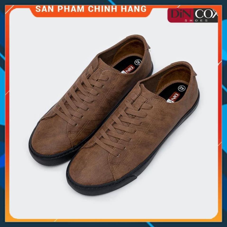 Giày DINCOX Sneaker Nam D34 Brown CHÍNH HÃNG . RẺ VÔ ĐỊCH XCv new X