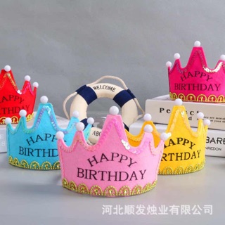 Vương miện Happy birthday có đèn